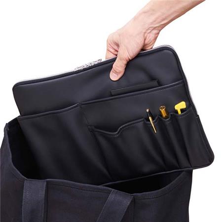 KOKUYO x trystrams Bag in Bag A4 Horizontal PU Black Default Title