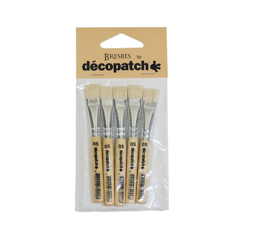 DECOPATCH Accessories:Brush-Pure Silk No.5 5 Pack Default Title