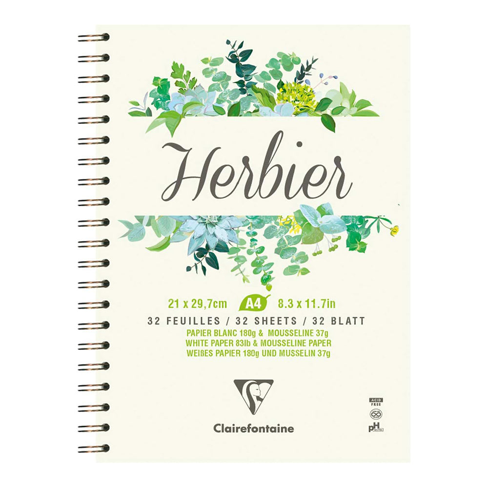 CLAIREFONTAINE Herbarium WB Pad A4 180g