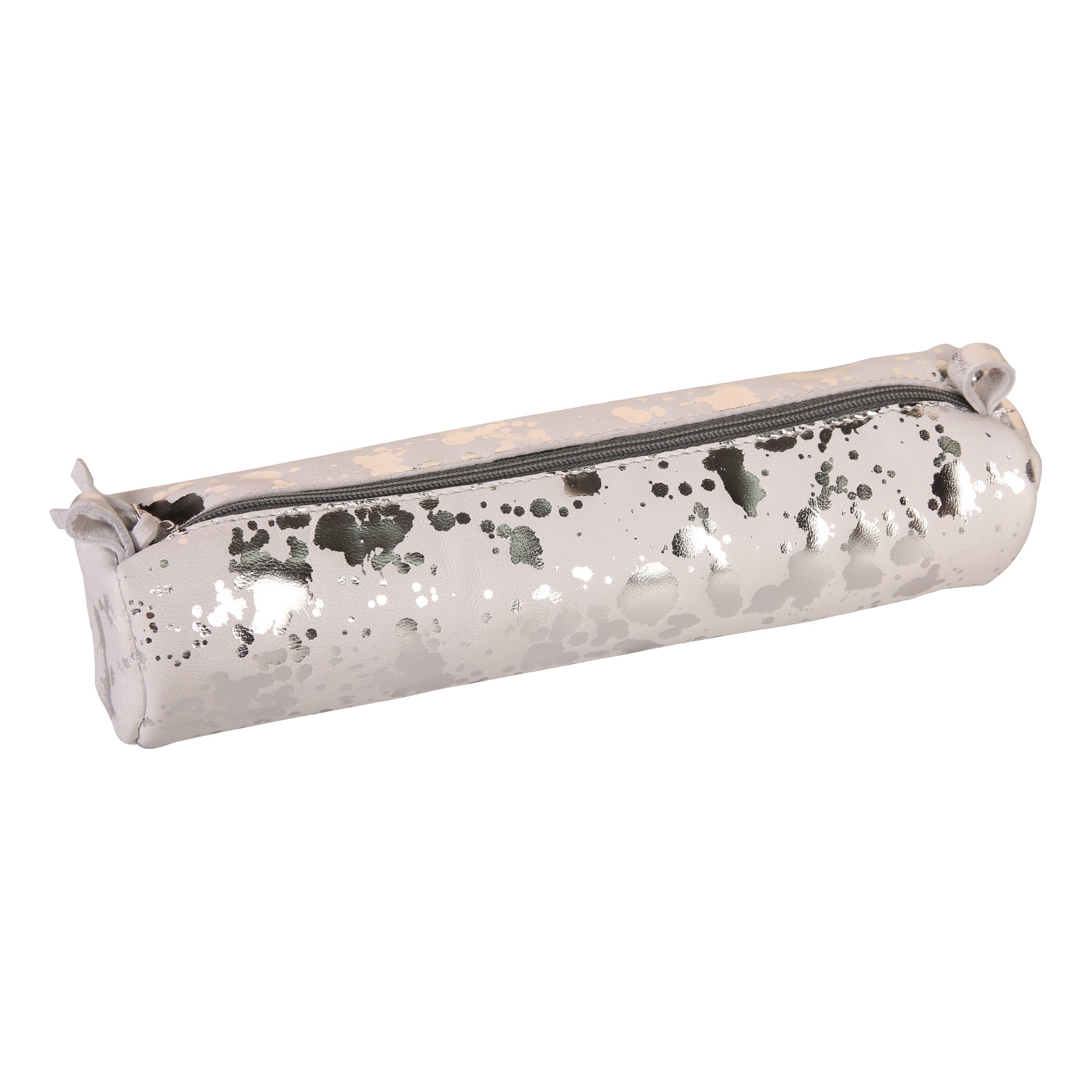 CLAIREFONTAINE Cosmicuir Smooth Leather Pencil Case Rd Silver Default Title