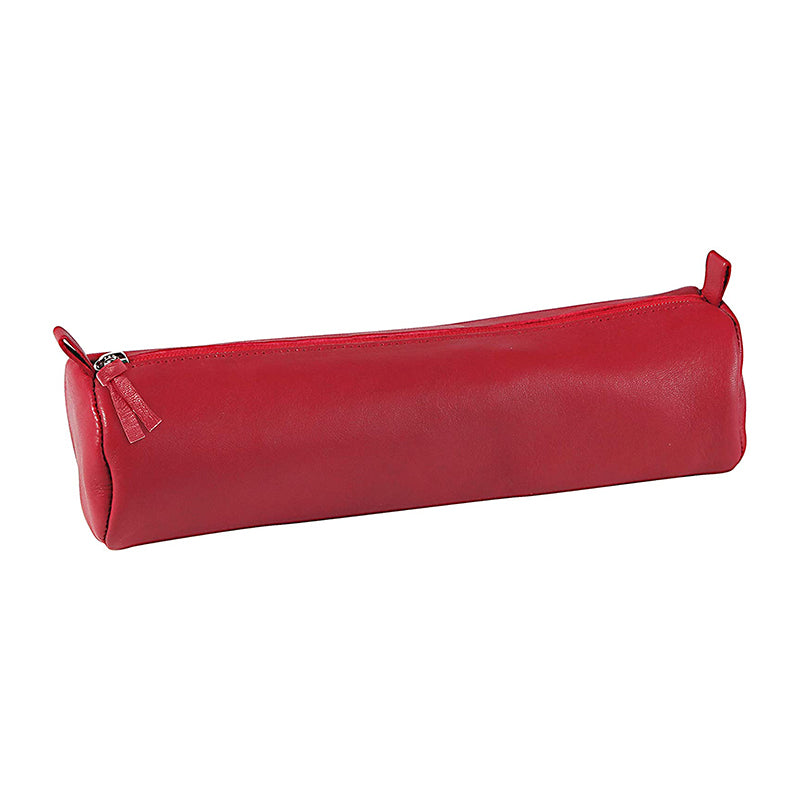 CLAIREFONTAINE Coloured Leather Pencil Case Rd Red Default Title