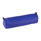 CLAIREFONTAINE Coloured Leather Pencil Case Round Blue Default Title