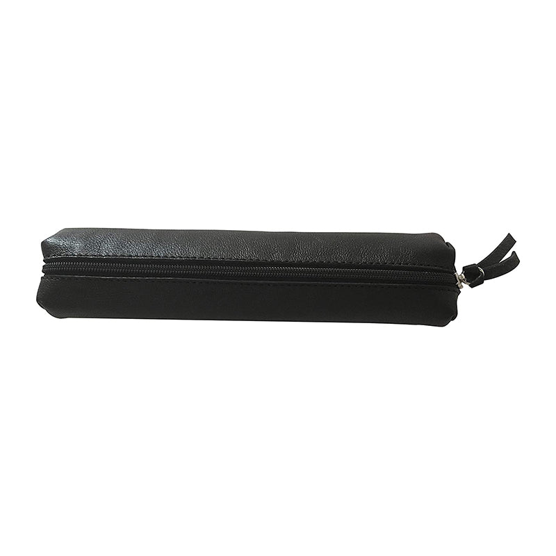 CLAIREFONTAINE Black Leather Slim Pouch Default Title