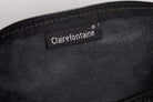 CLAIREFONTAINE Black Leather Pencil Case Flat