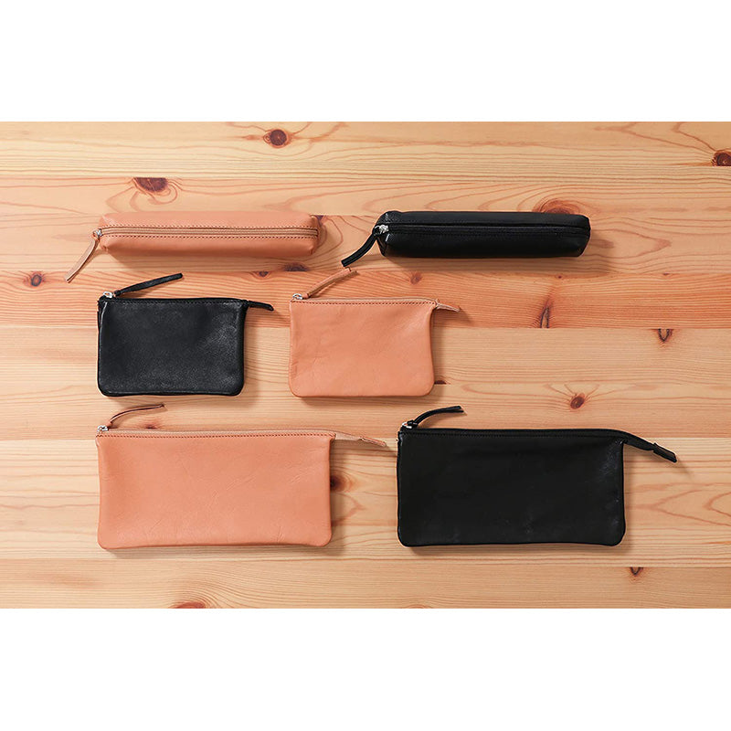 CLAIREFONTAINE Black Leather Big Flat Pocket 2comp Default Title