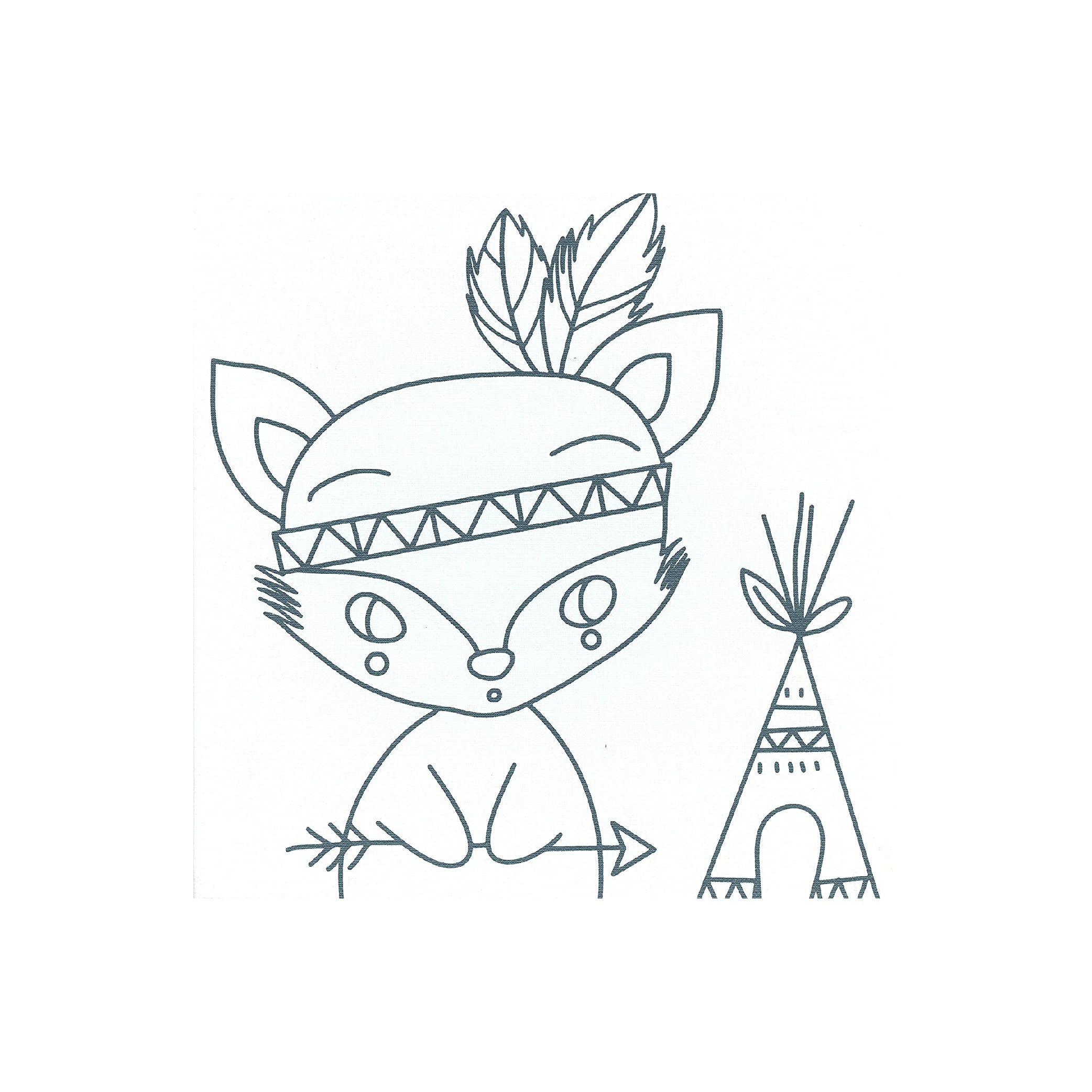 AVM Graffy Paint Indian Fox 20x20cm Default Title