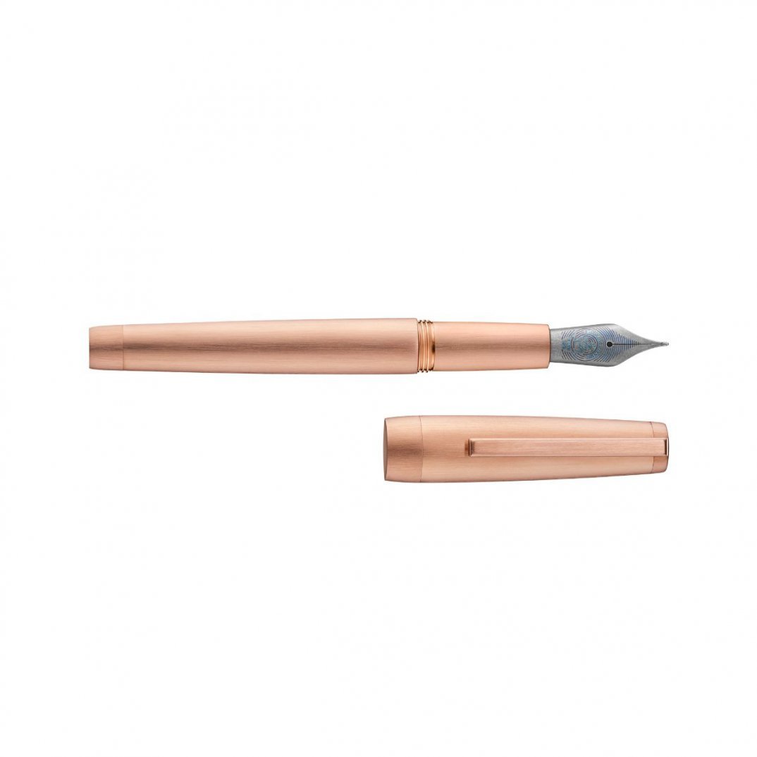JACQUES HERBIN Clipper Pink Gold Titanium Nib Fountain Pen-Extra Fine