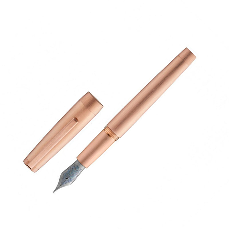 JACQUES HERBIN Clipper Pink Gold Titanium Nib Fountain Pen-Fine