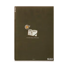 MIDORI 3-Pockets Clear Folder A4 Coffee