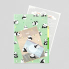 MIDORI 3-Pockets Clear Folder A4 Panda