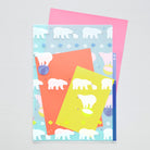 MIDORI 3-Pockets Clear Folder A4 Polar Bear