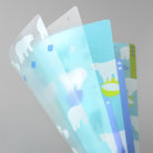 MIDORI 3-Pockets Clear Folder A4 Polar Bear