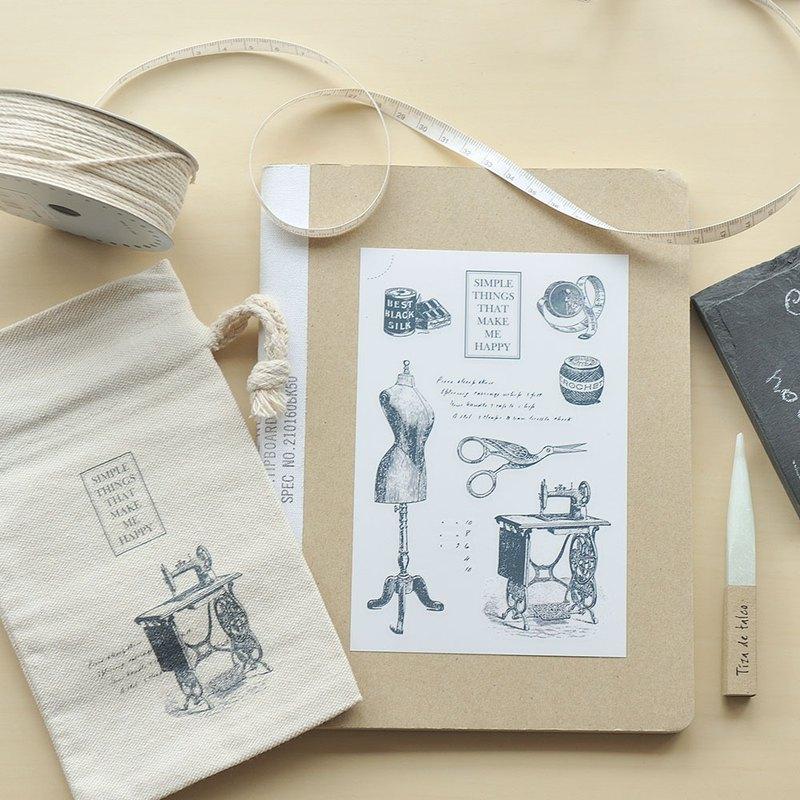 MU Printing Sticker w/Drawstring Pouch Set 02