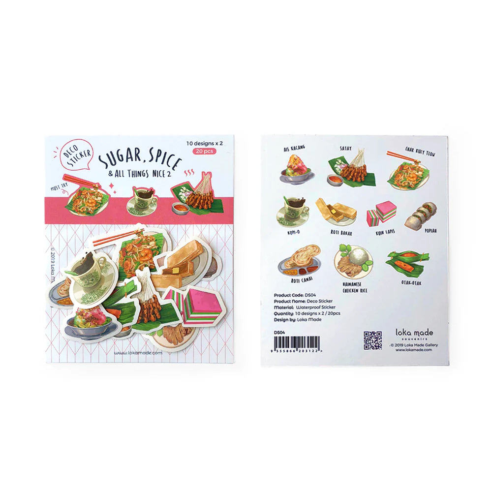 LOKAMADE Deco Sticker DS04:Sugar, Spice & All Thin