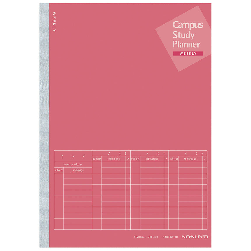 KOKUYO Campus Study Planner Weekly A5 NO-Y82MW-RP Default Title
