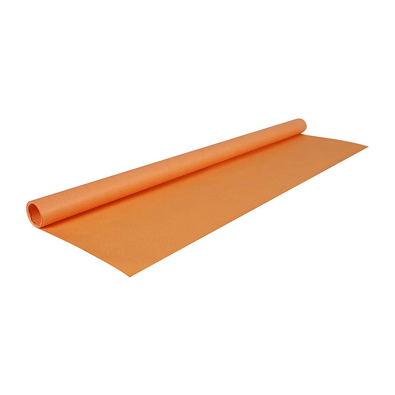 CLAIREFONTAINE Kraft Paper Roll 65g 0.7x3m Ribbed-Orange Default Title