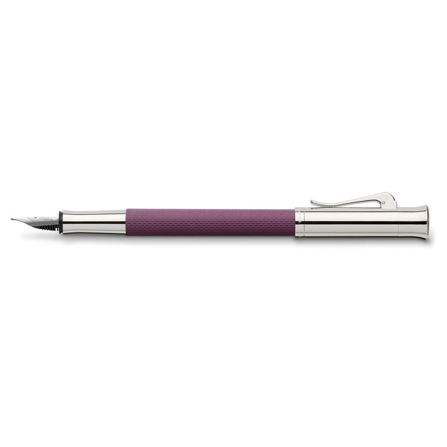 GRAF VON FABER CASTELL Guilloche Violet Fountain Pen-Broad