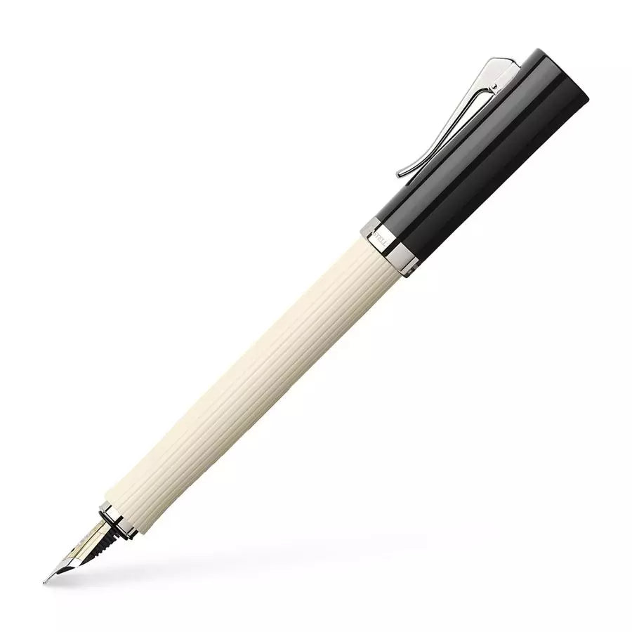 GRAF VON FABER CASTELL Intuition Fluted Ivory Fountain Pen-Broad