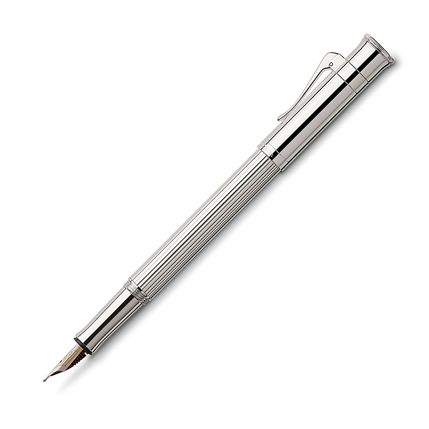 GRAF VON FABER CASTELL Classic Platinum Fountain Pen-Broad Default Title