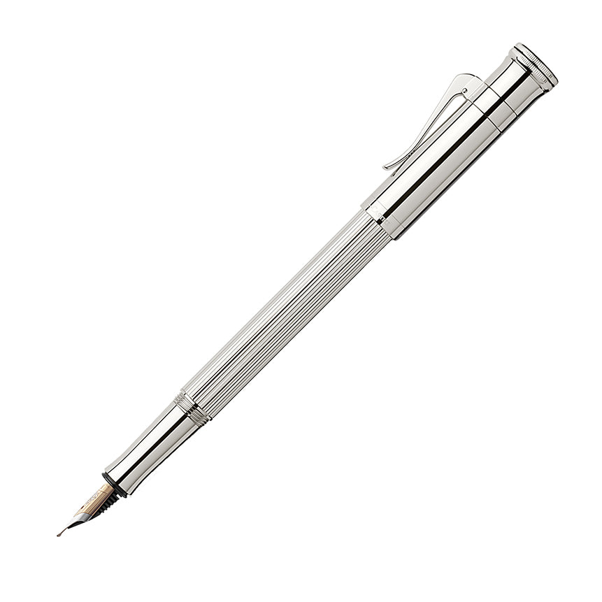 GRAF VON FABER CASTELL Classic Sterling Silver Fountain Pen-Broad Default Title