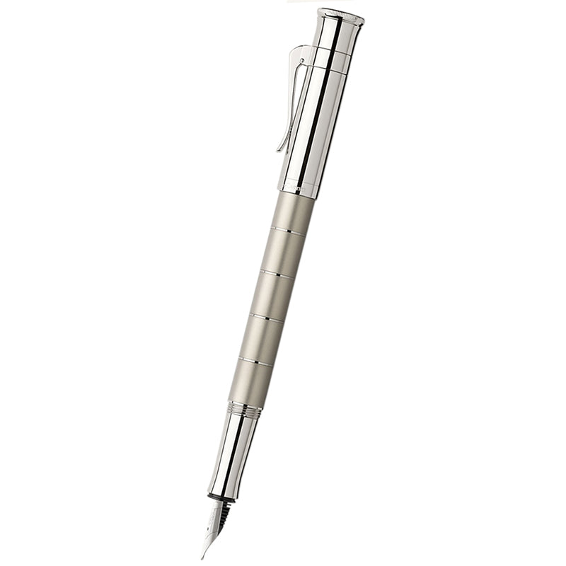 GRAF VON FABER CASTELL Anello Titanium Fountain Pen-Broad