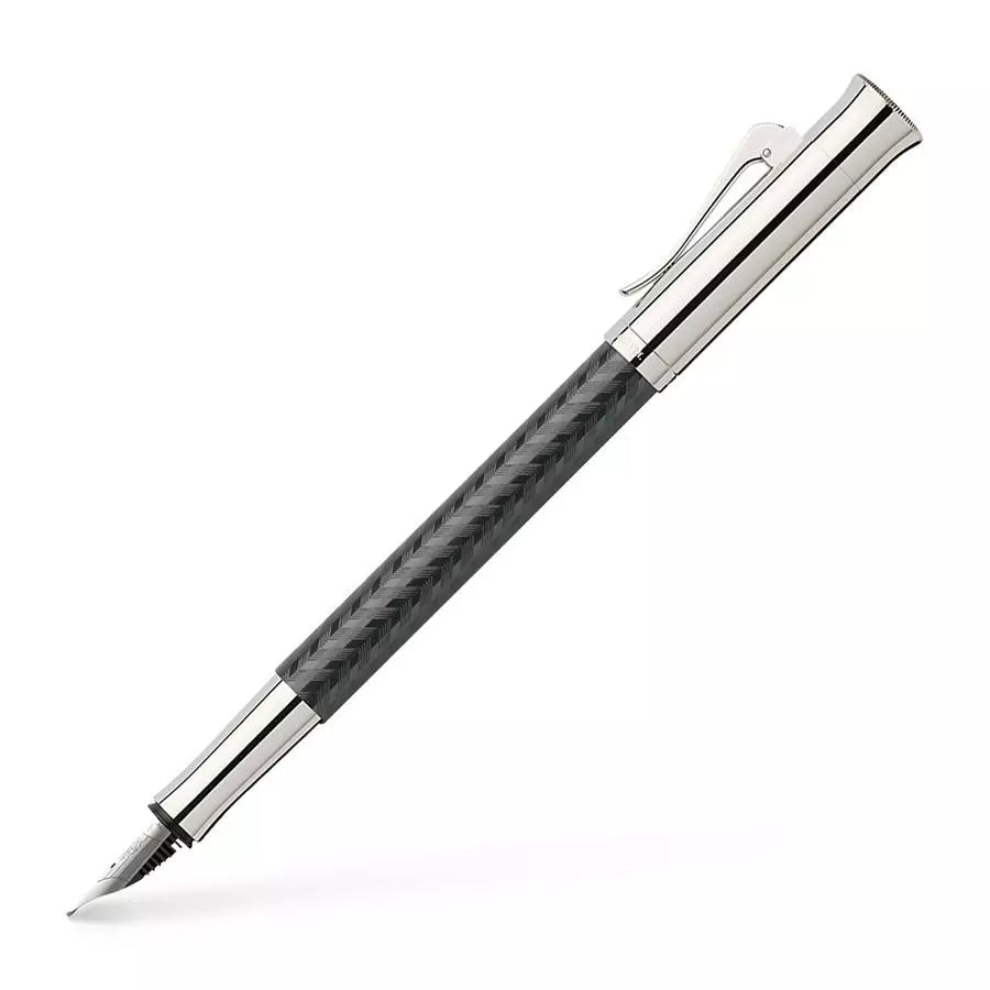 GRAF VON FABER CASTELL Guilloche Chevron Fountain Pen-Broad