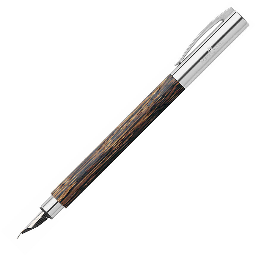 FABER-CASTELL DESIGN Ambition Coconut Wood Fountain Pen-Broad Default Title