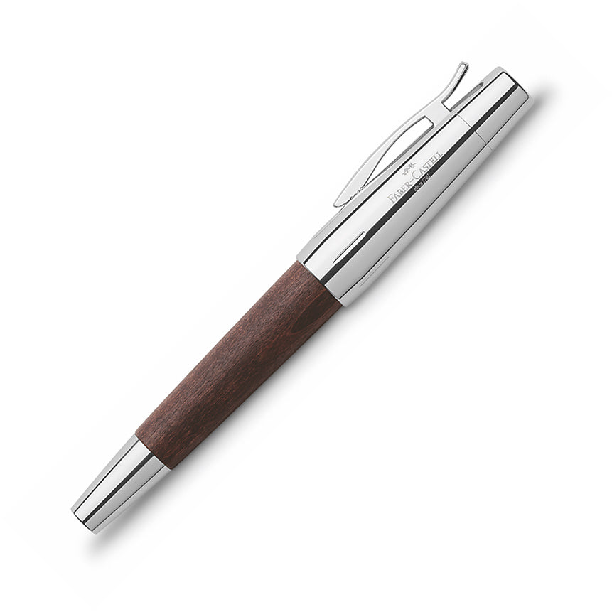 FABER-CASTELL DESIGN e-motion Pear Wood Dark Brown Fountain Pen-Fine Default Title