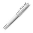 FABER-CASTELL DESIGN e-motion Rhombus White Fountain Pen-Broad Default Title