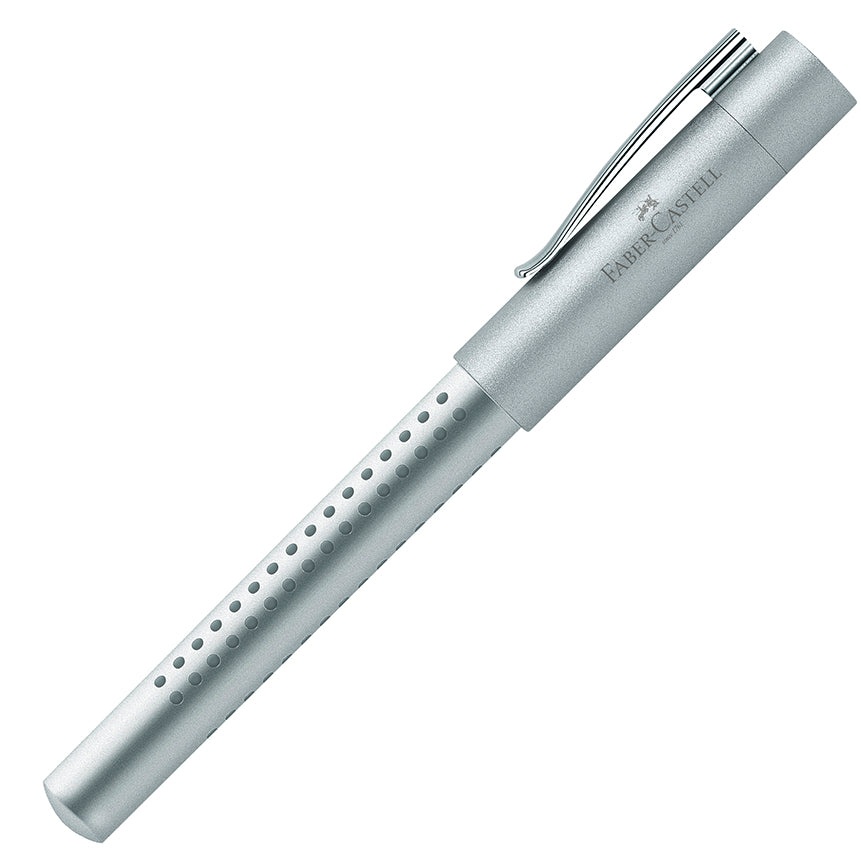 FABER-CASTELL DESIGN Grip 2011 Silver Fountain Pen-Broad Default Title
