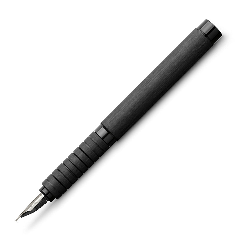 FABER-CASTELL DESIGN Essentio Aluminium Black Fountain Pen-Broad Default Title