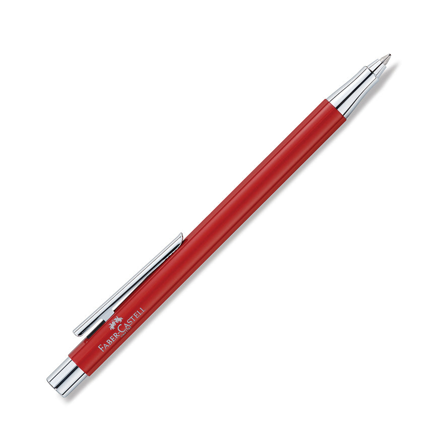 FABER-CASTELL DESIGN Neo Slim Oriental Red/Shiny Chrome Rollerball Default Title