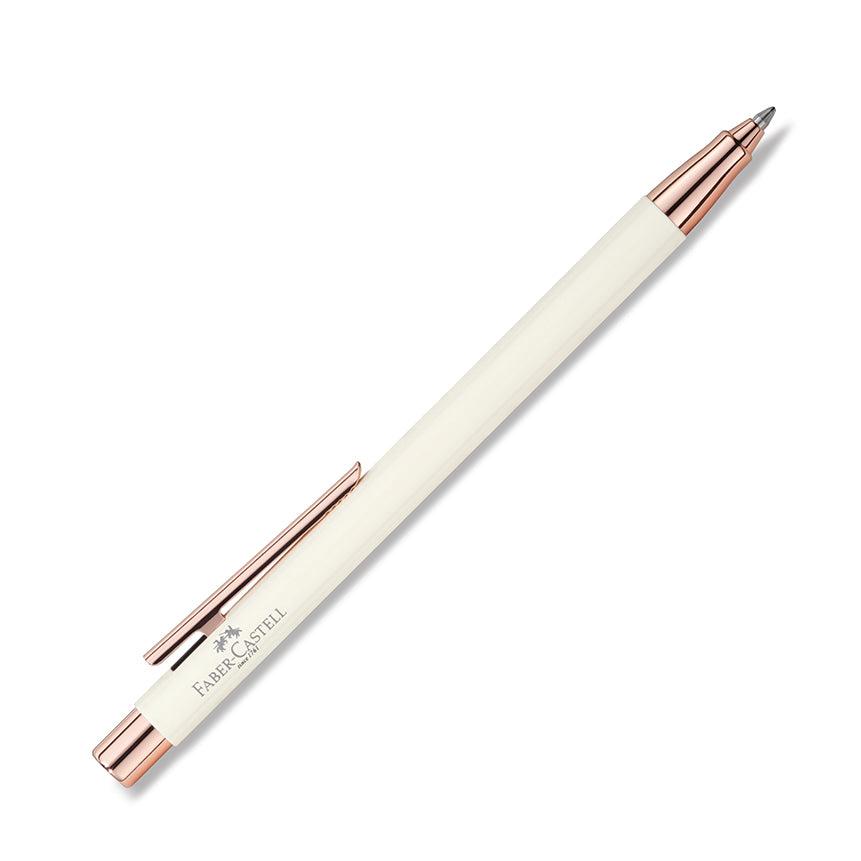 FABER-CASTELL DESIGN Neo Slim Ivory/Rose Gold Chrome Rollerball Default Title