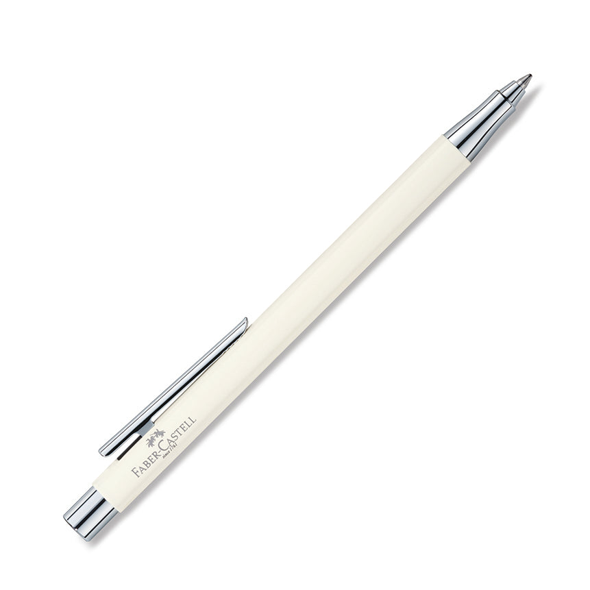 FABER-CASTELL DESIGN Neo Slim Ivory/Shiny Chrome Rollerball Default Title