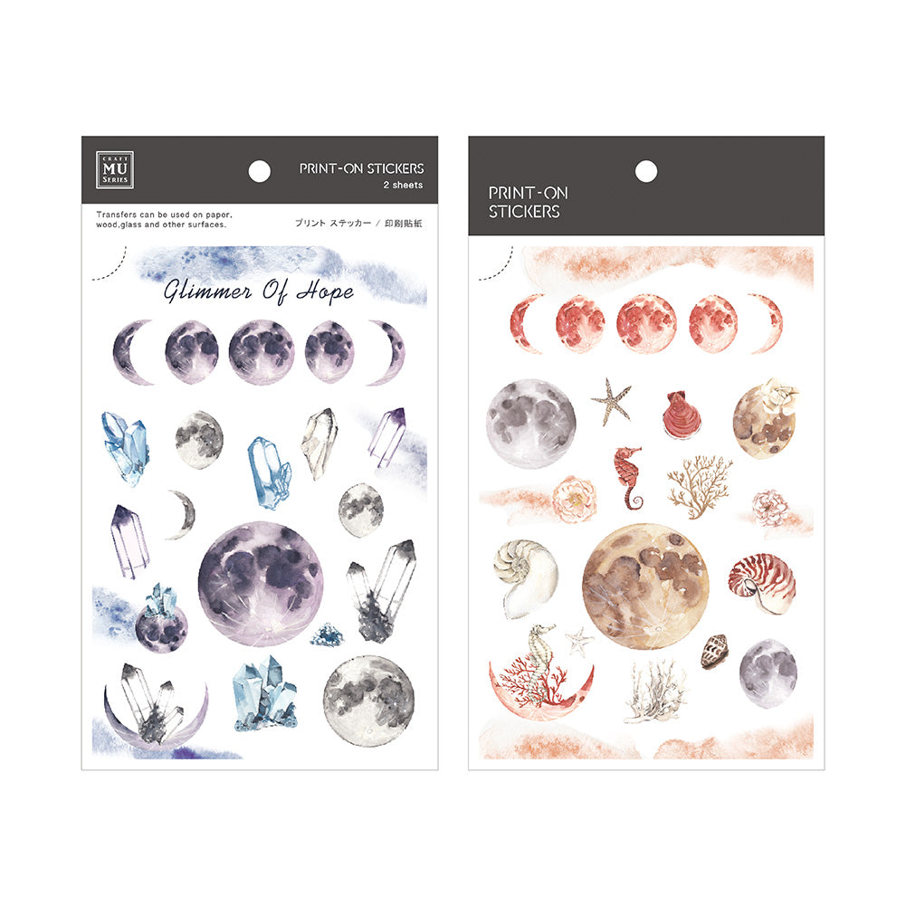 MU Print-On Sticker 2s 089-Planet&Mineral