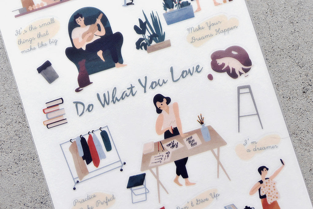 MU Print-On Sticker 2s 080-Enjoy What You Love