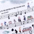 MU Print-On Sticker 2s 078-Walking in the Rain