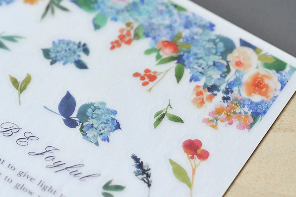 MU Print-On Sticker 2s 086-Bluish Purple Hydrangea