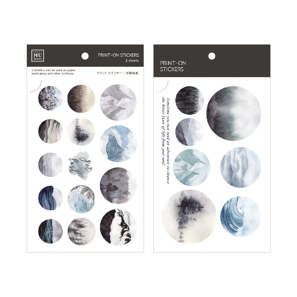 MU Print-On Sticker 2s 087-Leisure Scenery