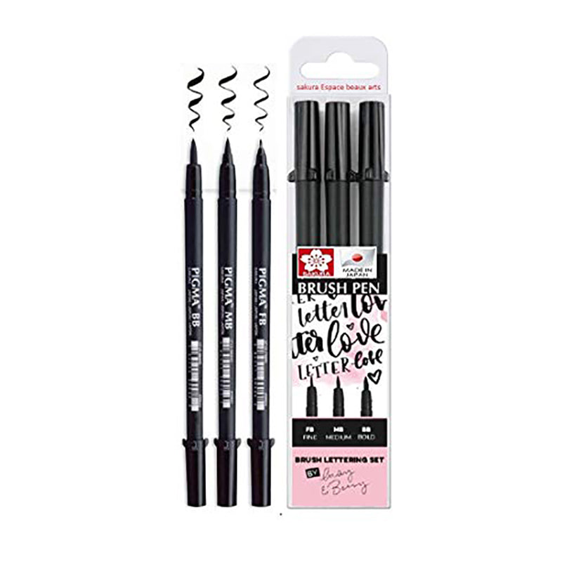 SAKURA Pigma Brush FB/MB/BB 3s/Set