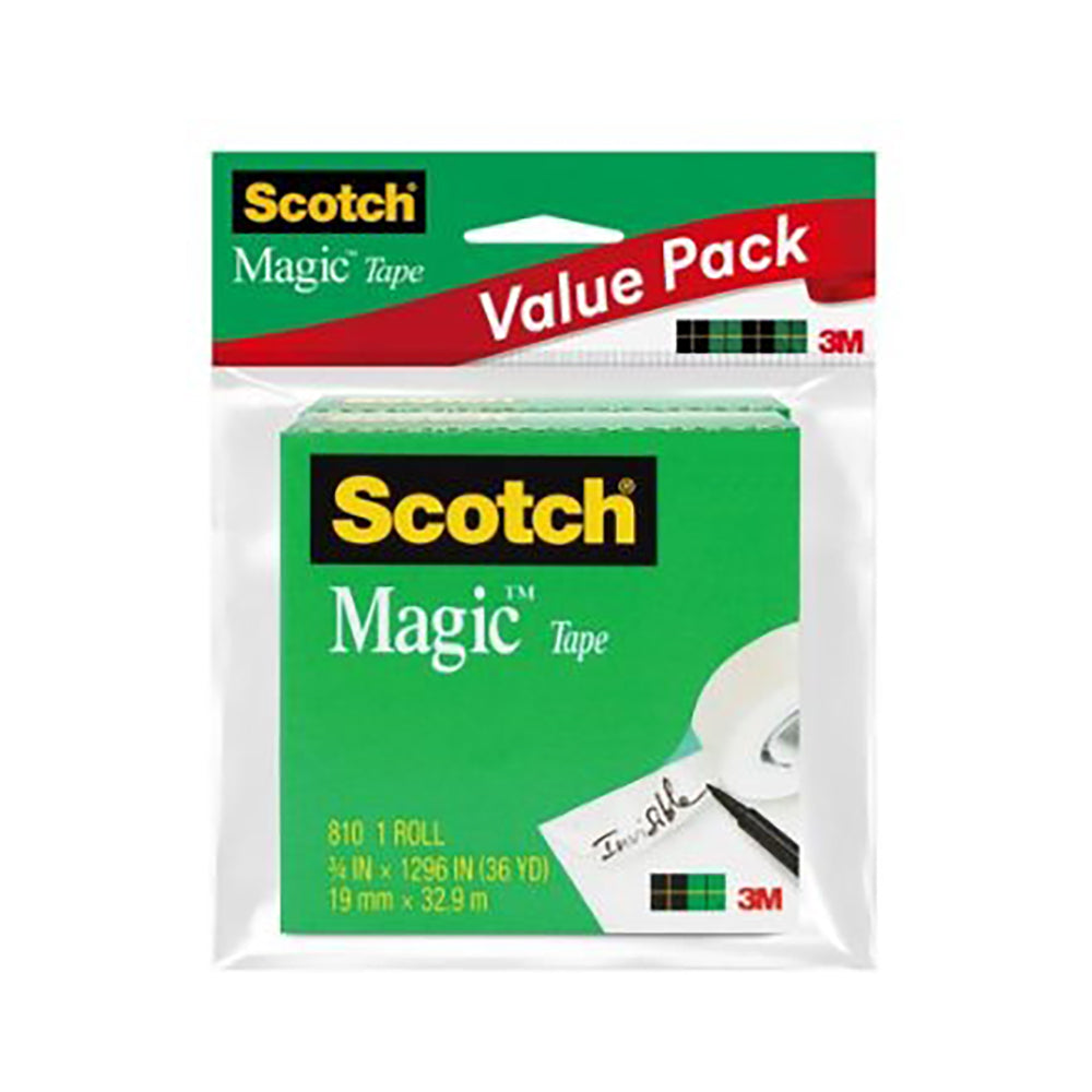 3M Scotch Magic Tape Twin Pack 810 19mmx32.9M