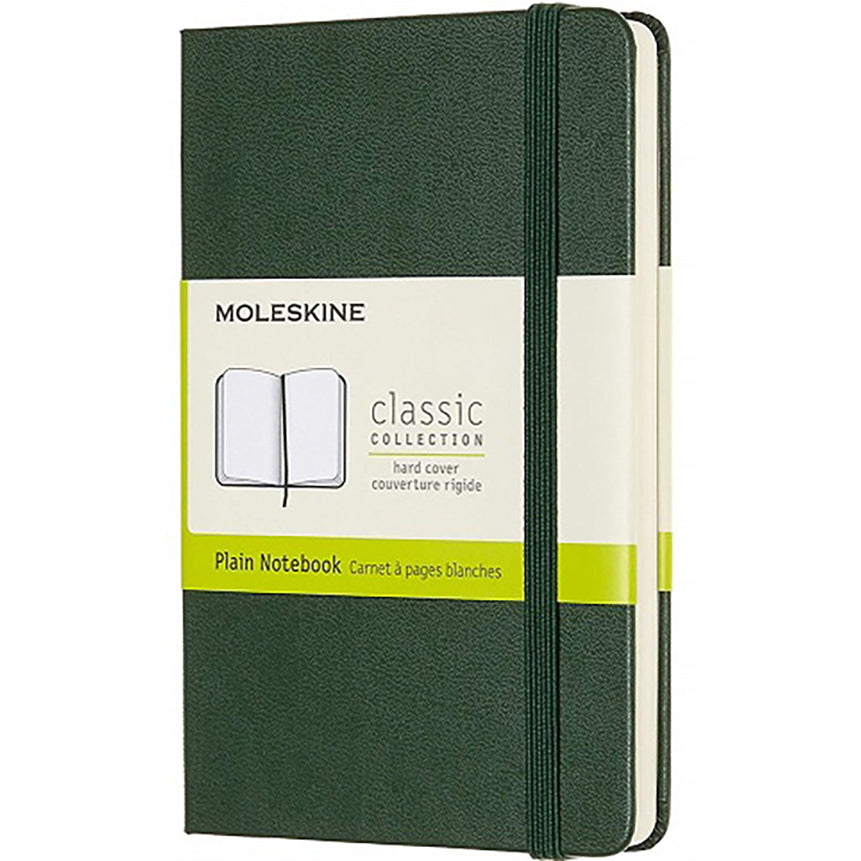 MOLESKINE Classic Pocket Plain Hard Myrtle Green