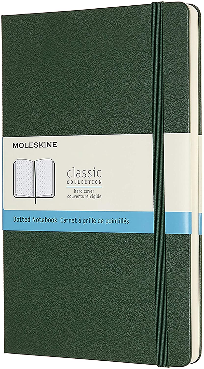 MOLESKINE Classic L Dotted Hard Myrtle Green