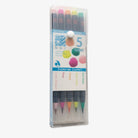AKASHIYA Sai Coloring Brush Pen 5-Col Set Luster