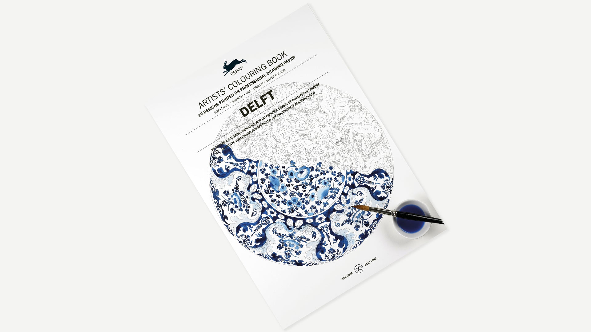 PEPIN Artists' Colouring Book Delft Blue Default Title