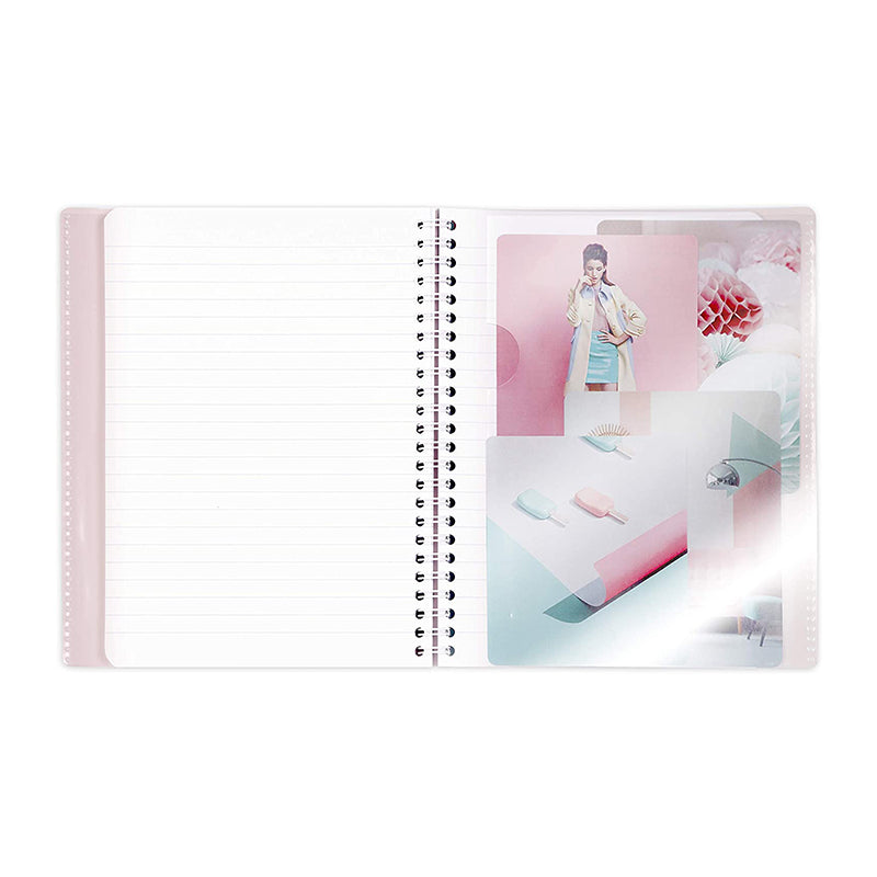 CLAIREFONTAINE Koverbook Blush Wirebound A4 160p Ruled Coral Default Title