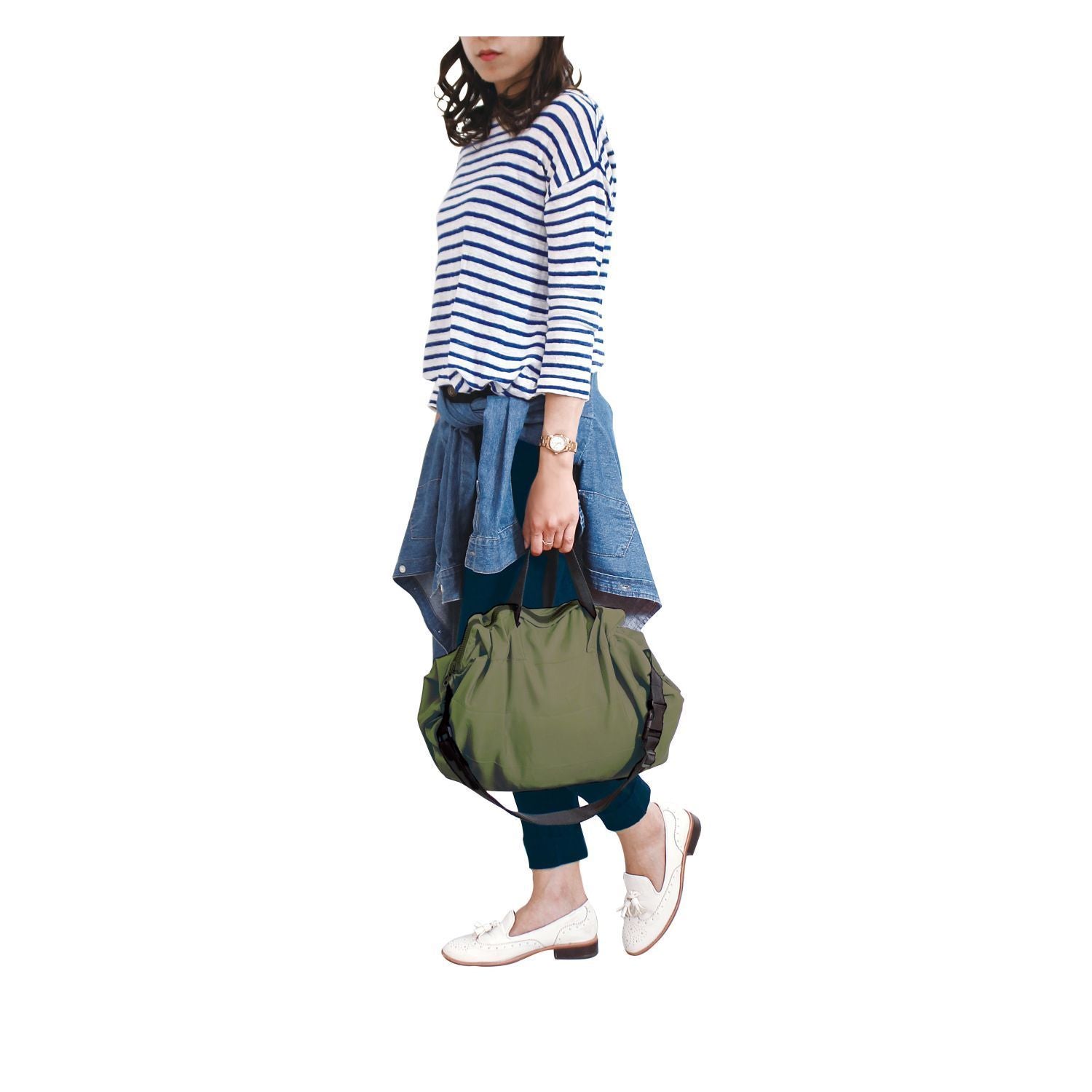 SHUPATTO 2-Way Shoulder Bag Olive