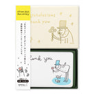 MIDORI Ojisan 25th Anniversary Letterpress Mini Card Set