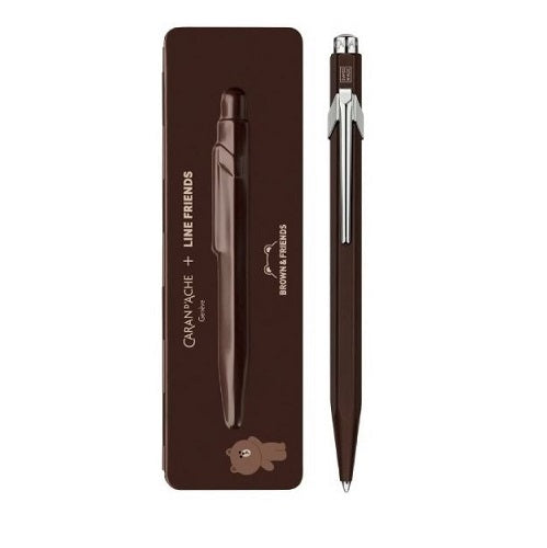 CARAN D'ACHE 849 Ball Pen x Line Friends Limited Edition Brown Bear