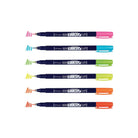 TOMBOW Fudenosuke Brush Pen-Hard-Neon Yellow